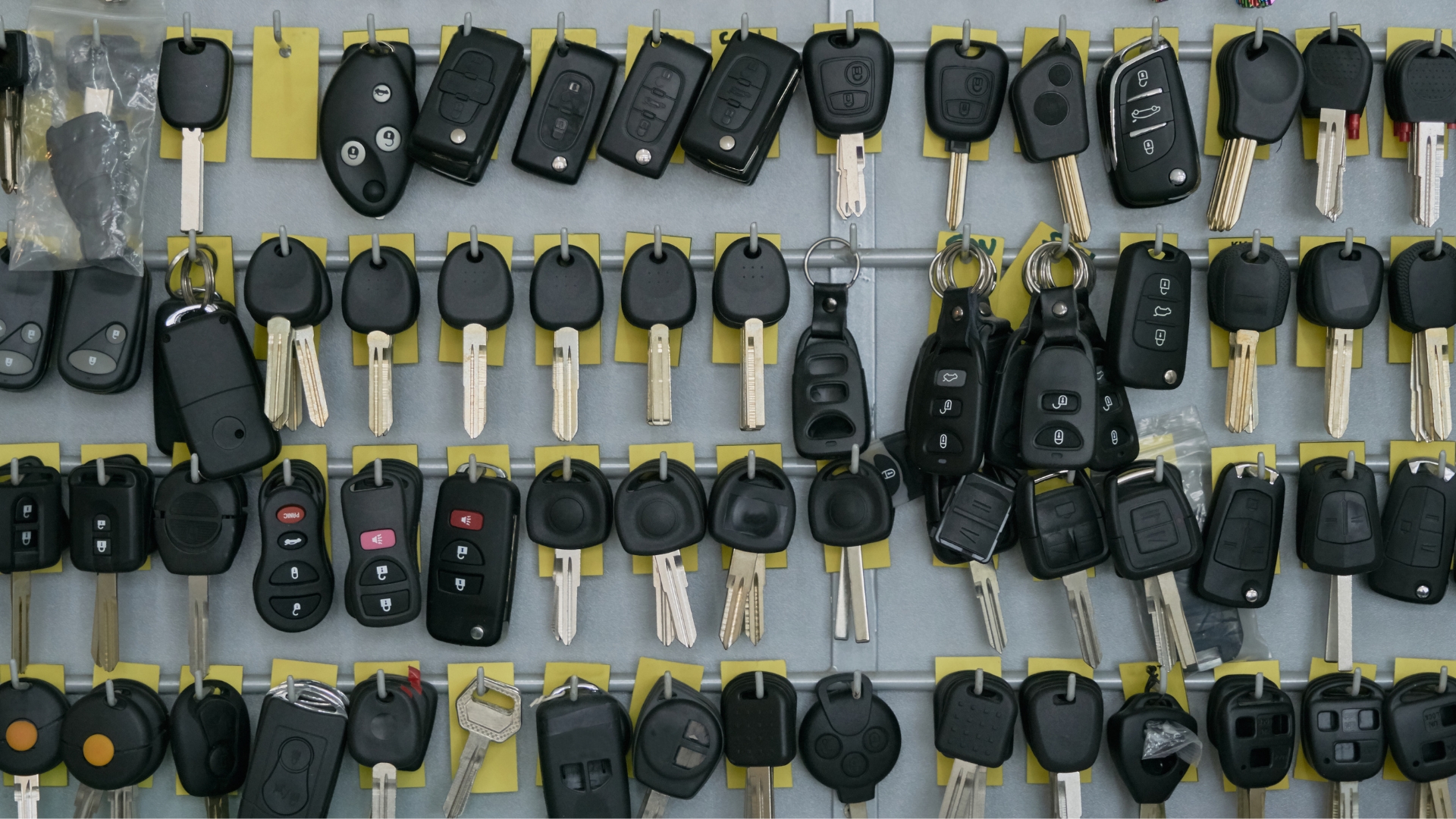 A selection of car ignition keys