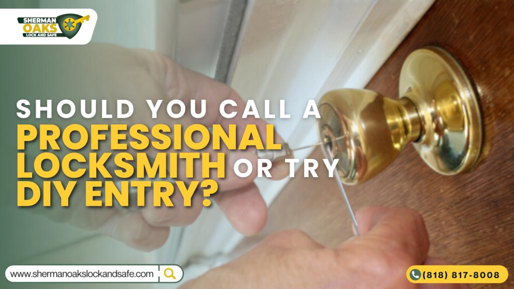 Should You Call a Professional Locksmith or Try DIY Entry?